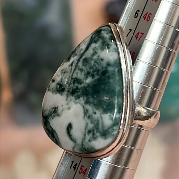 #571 Tree Agate Handcrafted Ring Size 5.5 NWOT - Picture 12 of 16